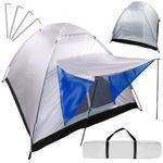 Turista sátor kemping sátor előtetővel 4 fő fotó