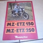 MZ-ETZ 150, 250 PROSPEKTUS + JAWA MOPED TÍPUSLAP fotó