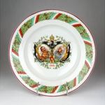 1F815 Antik I. világháborús II. Wilhelm - I. Ferencz József porcelán fali tányér 1914-15 fotó