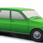 Plüss Dacia 1300 zöld fotó