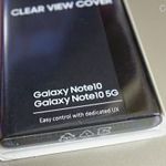 Új! GYÁRI Samsung Galaxy Note 10 / 10 5G Oldalra nyíló tok hívás mutatóval Clear View Cover fotó
