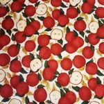 Gyönyörű Piros Almás 100% Cotton , Foltvarrás Patchwork Amerikai Quilt Anyag. 10.5m x 114cm fotó