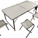 ROJAPLAST összecsukható kemping bútor garnitúra, 1 x asztal + 4 x szék XH120604 fotó