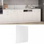 fehér szerelt fa mosogatógép-panel 59, 5 x 3 x 67 cm fotó