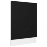 fekete forgácslap mosogatógép-panel 45 x 3 x 67 cm fotó