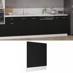 fekete szerelt fa mosogatógép-panel 59, 5 x 3 x 67 cm fotó
