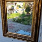 Elegáns arany csiszolt üveggel fali tükör 82×73cm fotó