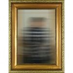 1G836 Régi arany keretes tükör falitükör 64.5 x 49 cm fotó