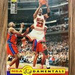 NBA kosaras kártya - 1996-97 Collector's Choice French #195 (FUNdamentals) - Michael Jordan - Chicag fotó