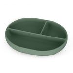 PETITE&MARS Szilikon osztott tányér, ovális Take&Match Misty Green 6m+ fotó