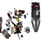 Horgászcsónak, hajó - Lego fotó