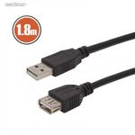USB hosszabbító kábel - 1, 8m - fekete fotó