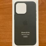 Apple logós iphone 15 Pro szilikon tok ciprus zöld magsafe fotó