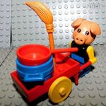 Lego 3784 Hugó Malac, a bádogos. Klasszikus Fabuland legó játékszett, 1982-ből! fotó