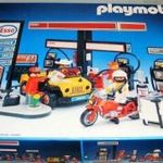 PLAYMOBIL 3434 ESSO benzinkút készlet, 1985-ből! Vintage Playmobil Geobra ESSO Service In Box. fotó