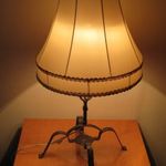 RETRO kovácsoltvas, nagyméretű, hangulatos asztali lámpa fotó