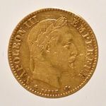 1865 Francia o. III. Napoleon arany 10 francs (PAP343) fotó