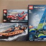 VIZI JÁRMŰVEK: bontatlan LEGO Technic 42089 Motorcsónak + 42105 Katamarán + 42120 Légpárnás mentőjár fotó