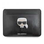 Karl Lagerfeld Head Embossed fekete laptop táska 16" (KLCS16KHBK) fotó