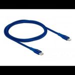 Delock 85416 USB Type-C - Lightning adat- és töltőkábel 1m kék (delock85416) fotó