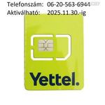 ÚJ!!! Yettel-es (Telenor-os, Pannon-os) normál-micro SIM kártya Könnyű hívószámmal !!! fotó