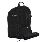 OXY Sport laptoptartós diák hátizsák - 27 literes fekete feliratos + ajándék tolltartó fotó