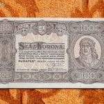 1923 -as Ropogós 100 Korona "kis alakú" bankó "Pénzjegynyomda nélkül" Ritkább !!! (L1727) fotó