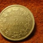 Belgium nagy nikkel 5 franc 1930 Des Belges fotó