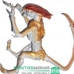 18-23cm-es Alien figura - Ultimate NECA Panther Alien Kenner Trubute figura áttetsző burás fejjel és fotó