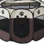 Hordozható kisállat kennel, 90 x 90 x 60 cm, barna - Happy Bulldog fotó