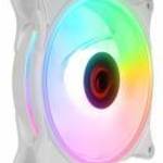 Rampage Cooler 12cm - GLARE F50 (64, 56 m3/h, ház hűtésre, Rainbow LED, fehér) - RAMPAGE fotó