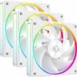 ID-Cooling Cooler 12cm - AF-127-ARGB-W TRIO (29, 9dB, max. 132, 52 m3/h, 4pin, PWM, 3 x12cm, ARGB LED, fotó