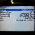 BlackBerry 8700g (Ver.12) 2006 (30-as) se akku se töltő nincs hozzá fotó