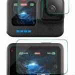 GoPro Hero 12, ENKAY HAT-PRINCE kameralencse, képernyővédő üvegfólia, 1 szett fotó