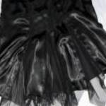 fekete selyem szoknya Per una 12-s / 38 - 40 db: 78 cm h: 67-83 cm fotó