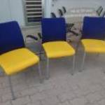 Írótáblás tárgyalószék Steelcase márka sárga-kék - használt irodabútor fotó