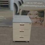 Irodai konténer, tároló, juhar-szürke mintázat - használt irodabútor fotó