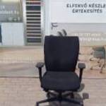 Újszerű irodai forgószék, gurulós szék, fekete - használt irodabútor fotó