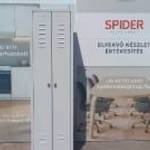 Fém öltözőszekrény - 2 ajtós értékmegőrző, használt irodabútor fotó