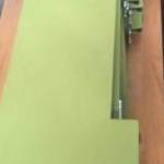Oldalsó Steelcase asztali paraván zöld szövettel, sok db., használt irodabútor fotó