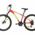 vidaXL 21 sebességes piros mountain bike 27, 5 hüvelykes kerékkel 38 cm fotó