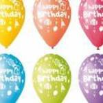 30 cm "Happy Birthday" bohócos léggömb - Egyéb gyártó fotó