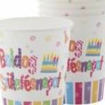 2, 5 dl "Boldog születésnapot" papír pohár - Egyéb gyártó fotó