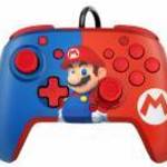 PDP Faceoff Deluxe+ Nintendo Switch Audio Vezetékes Mario kontroller fotó