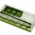 Silikomart macaron doboz, zöld, műanyag, 12 db fotó