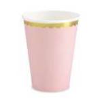 PartyDeco pohár, papír, babarózsaszín, 220 ml, 6db fotó