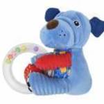 Lorelli Toys Plüss gyűrűs játék - Kék kutya fotó