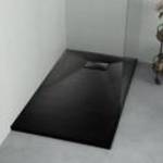 vidaXL fekete SMC zuhanytálca 120 x 70 cm fotó