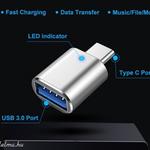 USB 3.0 To Type-C adapter átalakító LED OTG 5Gbps fotó
