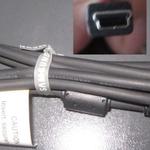 Mini USB 2.0 fekete 5pin zavarszűrős Samsung kábel 1.2 méter fotó